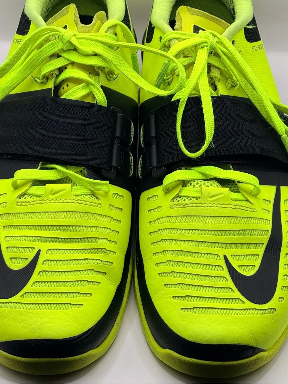 Nike Romaleos 3 weightlifting shoes in Volt/Black